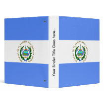 El Salvador High quality Flag 3 Ring Binders