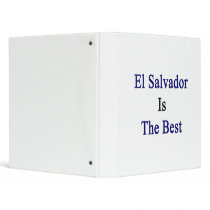 El Salvador Is The Best Binder