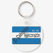 El Salvador Llavero con bandera Keyring keychains