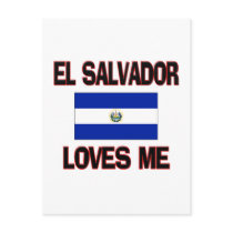 El Salvador Loves Me postcards by flagshirt El Salvador Loves Me postcards