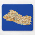 El Salvador Map Mousepad by FlagAndMap El Salvador Map Mousepad