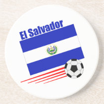 El Salvador Soccer Team Drink Coasters coaster