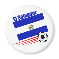 El Salvador Soccer Team Magnets magnet
