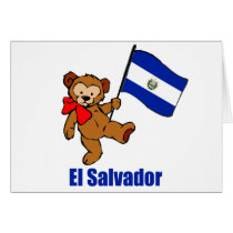 El Salvador Teddy Bear cards