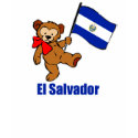 El Salvador Teddy Bear Dark T-Shirt by nitsupak El Salvador Teddy Bear Dark T-Shirt