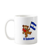 El Salvador Teddy Bear Coffee Mug