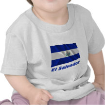 El Salvador Waving Flag with Name Shirt