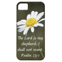 El señor es mi 23:1 del salmo del verso de la bibl iPhone 5 funda