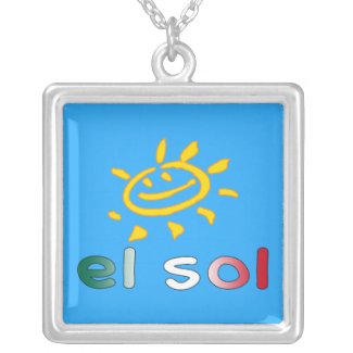 El Sol The Sun in Mexican Summer Vacation Necklaces