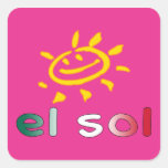 El Sol The Sun in Mexican Summer Vacation Sticker