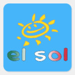El Sol The Sun in Mexican Summer Vacation Sticker