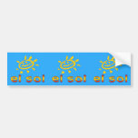 El Sol The Sun in Spanish Summer Vacation Bumper Stickers