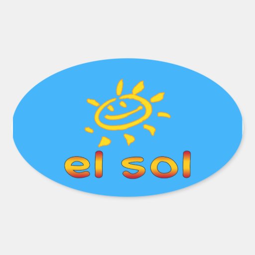 El Sol The Sun in Spanish Summer Vacation Sticker