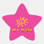 El Sol The Sun in Spanish Summer Vacation Sticker