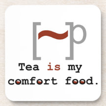 El té es mi comida de la comodidad posavasos de bebida