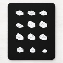 El tejado forma 3D Mousepad Tapetes De Ratones