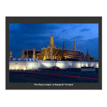 El templo real en Bangkok Tailandia Postal