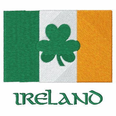 El trébol irlandés de la bandera bordó diseño de niquis polos El trébol irlandés de la bandera bordó diseño de niquis polos