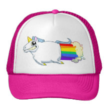 El unicornio Farts gorra del camionero