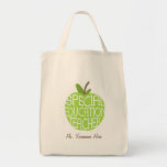 El verde Apple del profesor de la educación especi Bolsas De Mano