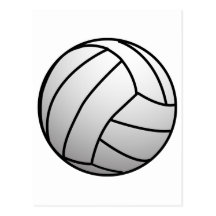 El voleibol de encargo se divierte el producto tarjeta postal