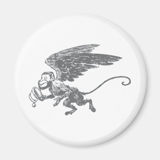 El vuelo Monkeys a la criatura de la fantasía del  Imanes Para Frigoríficos