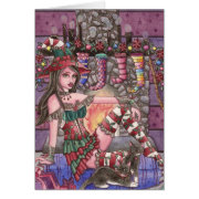 Elana - Christmas Witch Card card