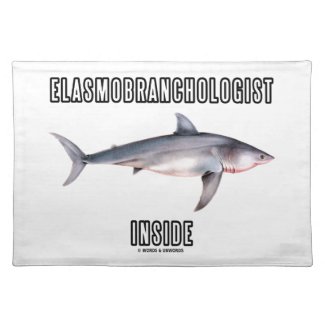 Elasmobranchologist Inside (Great White Shark) Place Mats