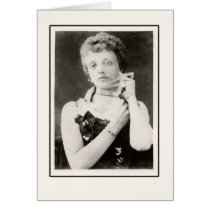 Elastic Skinned Woman Photo on Cards, Postcards