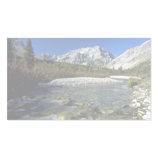 Elbow River, Alberta, Canada Business Card Template (back side)