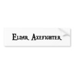 Eldar Axefighter Bumper Sticker
