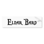 Eldar Bard Bumper Sticker