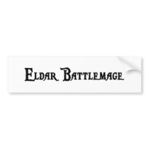Eldar Battlemage Bumper Sticker