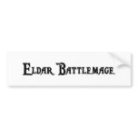Eldar Battlemage Bumper Sticker