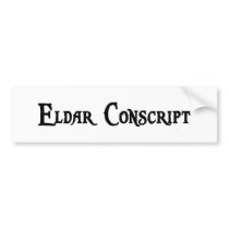 Eldar Conscript Bumper Sticker