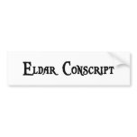 Eldar Conscript Bumper Sticker