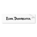 Eldar Dragonslayer Bumper Sticker