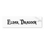 Eldar Dragoon Bumper Sticker
