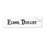 Eldar Duelist Bumper Sticker