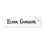 Eldar Guardian Bumper Sticker