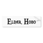 Eldar Hobo Bumper Sticker