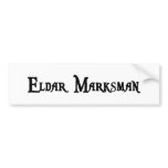 Eldar Marksman Bumper Sticker