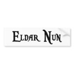 Eldar Nun Bumper Sticker