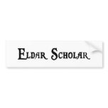 Eldar Scholar Bumper Sticker