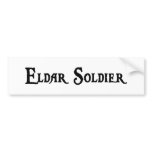 Eldar Soldier Bumper Sticker