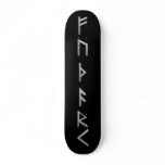 Elder Futhark Runes grey Skate Boards