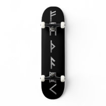 Elder Futhark Runes grey skateboards by JKcoder Elder Futhark Runes grey skateboards