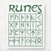 Elder Futhark Runes Mouse Pad