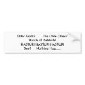 Elder Gods bumper stickers by decobody Elder Gods bumper stickers