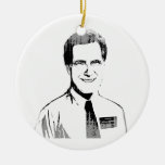 Elder Mitt Romney Faded.png Christmas Tree Ornament